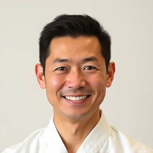 佐藤健太講師のポートレート写真: 知的な印象を与える笑顔